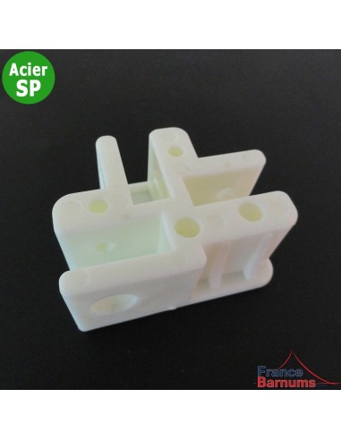 Pièce plastique N°3 : jonction latérale des barres de cisaillement de barnum Acier Semi-Pro