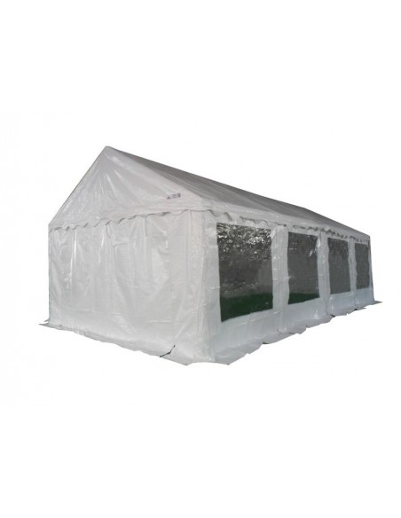 4x10m PVC Barnum Tente brasserie Tente Tente de jardin chapiteau pavillon VERT-BLANC NOUVEAU 