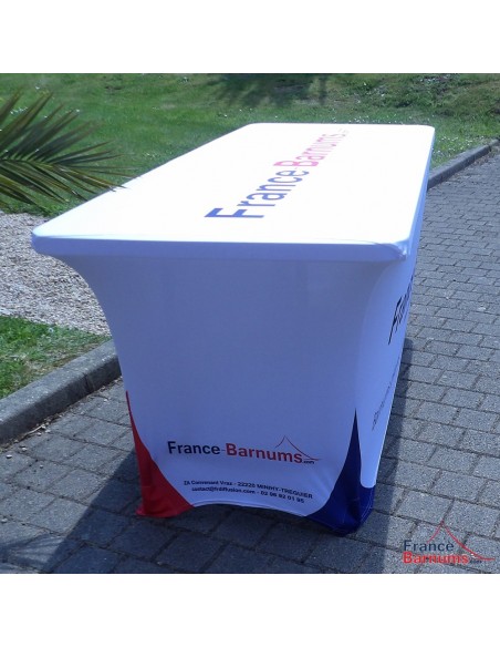 Housse nappe personnalisée pour stand pliant France-Barnums.com