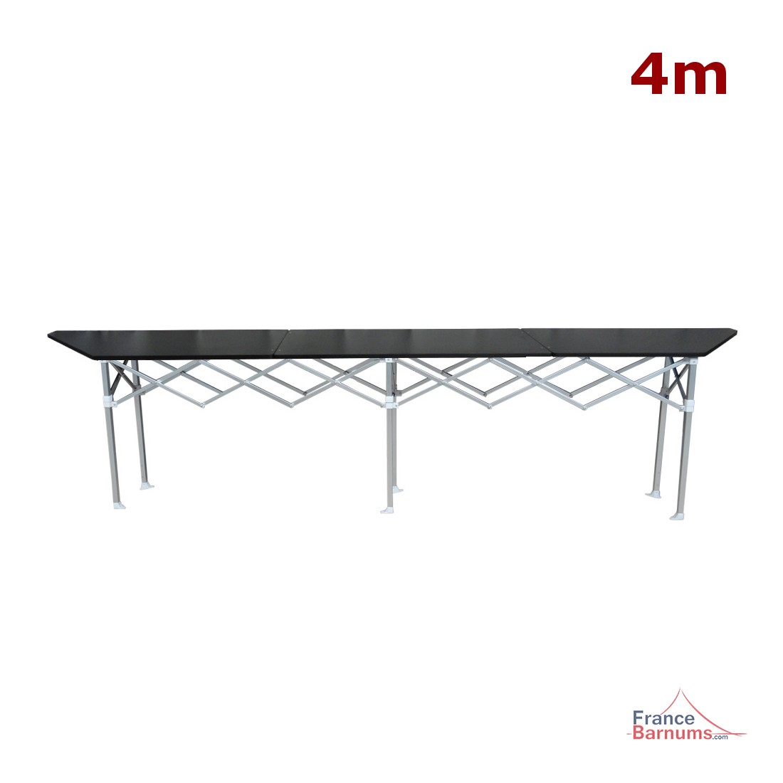 Table haute de comptoir pliante en bois Vienne - Modèle empilable