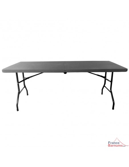 Table pliante en VALISE rectangulaire de 183cm BLANCHE ou GRISE