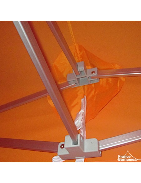 Sangles de tension bâche de toit barnum pliant alu Pro 45 Luxe 3x6m orange