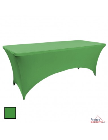 Housse de table rectangulaire verte
