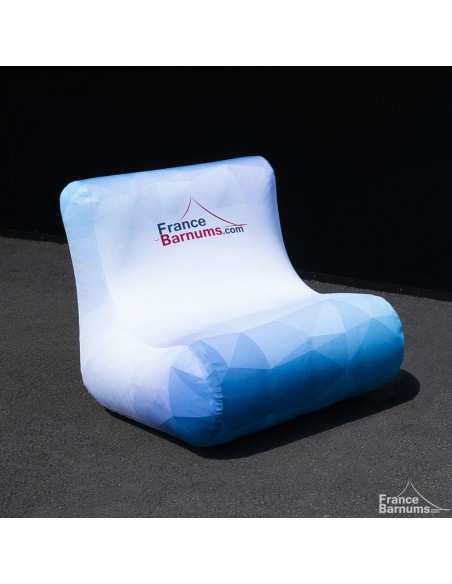 fauteuil gonflable personnalisable