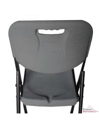 Chaise haute pliante pour mange-debout blanches ou grises