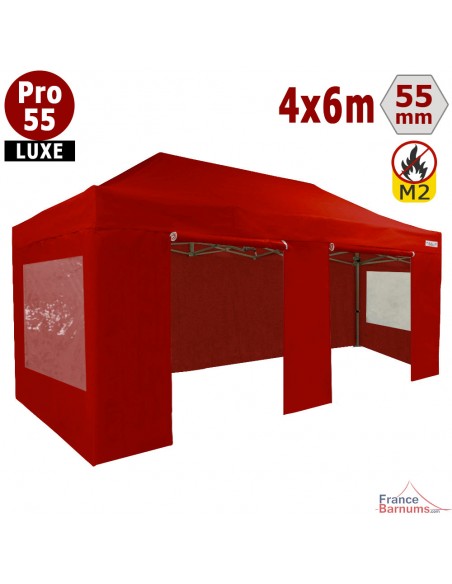 Alu pro 55 Luxe rouge à fenêtres à 4 pieds
