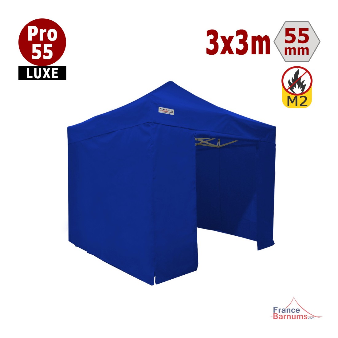Barnum pliant 3x3 SEMI-PRO Bleu
