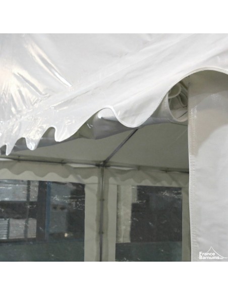 Tente de réception 10x5m avec lambrequin décoratif
