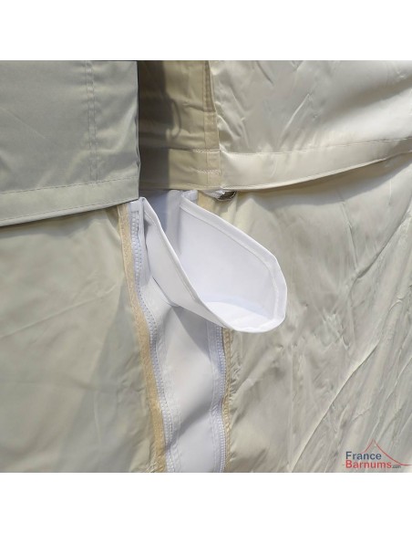Bande de jonction pour tentes pliantes en PVC 580g/m² avec gouttière
