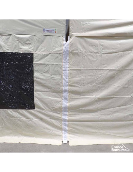 Bâche de jonction pour tentes pliantes en Polyester 380g/m² avec fermeture éclair