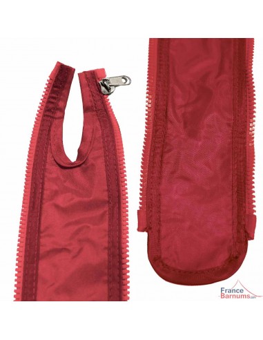 Raccord entre tentes pliantes de couleur rouge en Polyester 380g/m² à fermeture éclair