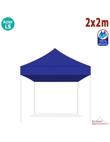 Bâche de toit BLEUE 2x2m pour barnum pliant Gamme Acier Loisirs