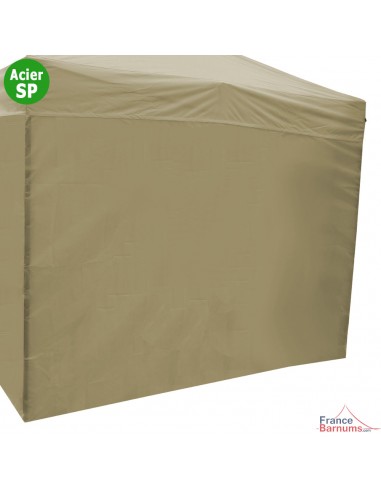 Paroi de 3m Pleine beige - Tissé polyester 180gr/m²