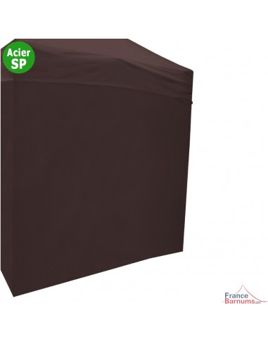 Paroi de 2m Pleine CACAO  - Tissé polyester 180gr/m²