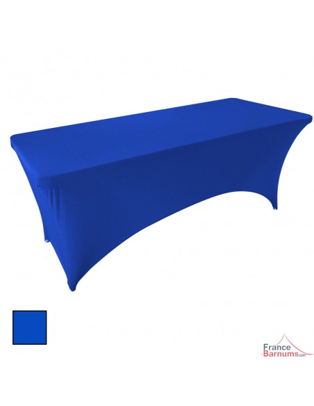 Housse de table rectangulaire bleue