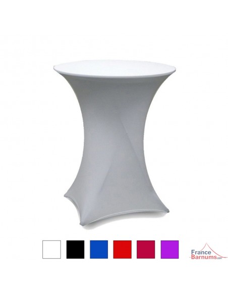 Housse pour table haute mange-debout plusieurs coloris